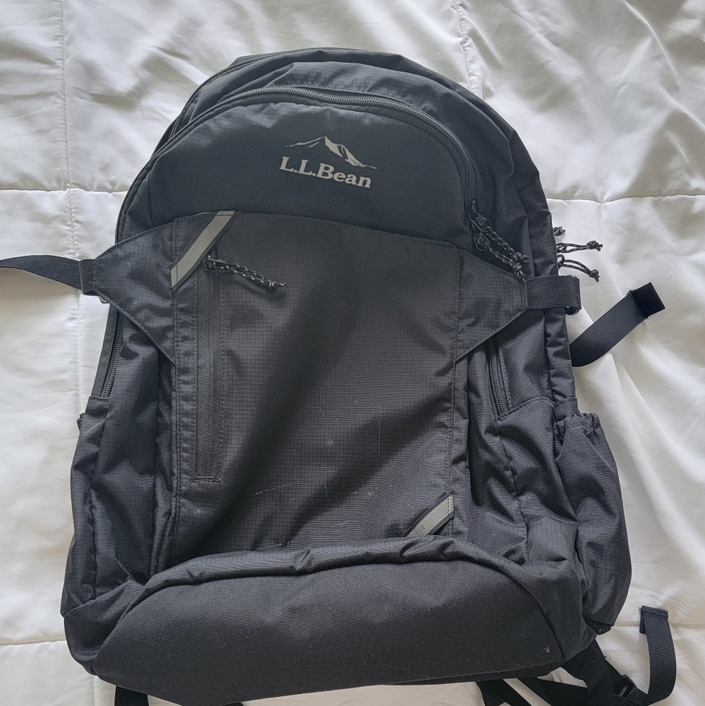 L.L.Bean large black backpack great condition